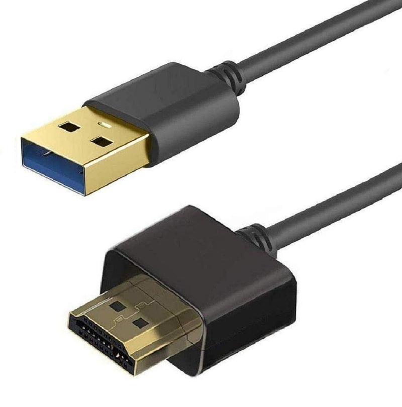 USB to HDMI Cable, Hdmi to USB Cable Adapter 2M/6.6ft USB 2.0 Male to HDMI Male Charger Cable Splitter Adapter Converter Cable Cord