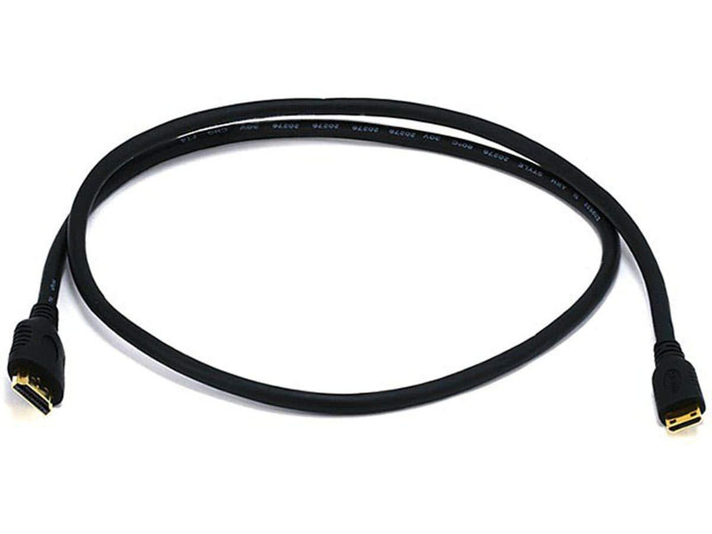 BRENDAZ Standard Mini HDMI to HDMI Cable for Canon EOS 5D Mark II, Mark III and EOS Rebel T7i 60D T6i T6 T6s T5 T5i DSLR Camera. (3-Feet) 3-Feet