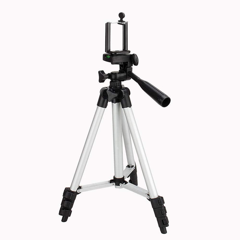 41" Extendable Tripod Stand, 3 in 1 Professional Camera Holder with Phone Clip Tripod Adjustable Tripod with Portable Bag for Mobile Phone Tripod Stand Holder, Maximum Load 1.5kg