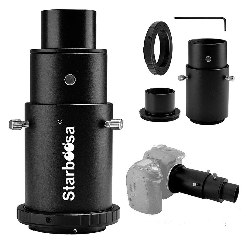 Starboosa Telescope Camera Adapter - for Prime-Focus Or Eyepiece-Projection Photography - Camera Adapter for Nikon SLR Camera Variable Extension Adapter - for Nikon SLR