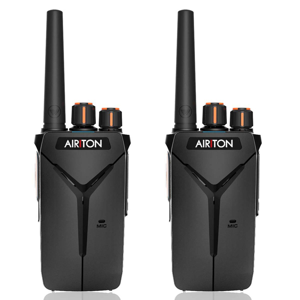 2 Pack AIRITON AI-1 Two Way Radio License Free 16CH CTCSS VOX Ham Amateur Radio Portable Rechargeable Walkie Talkie