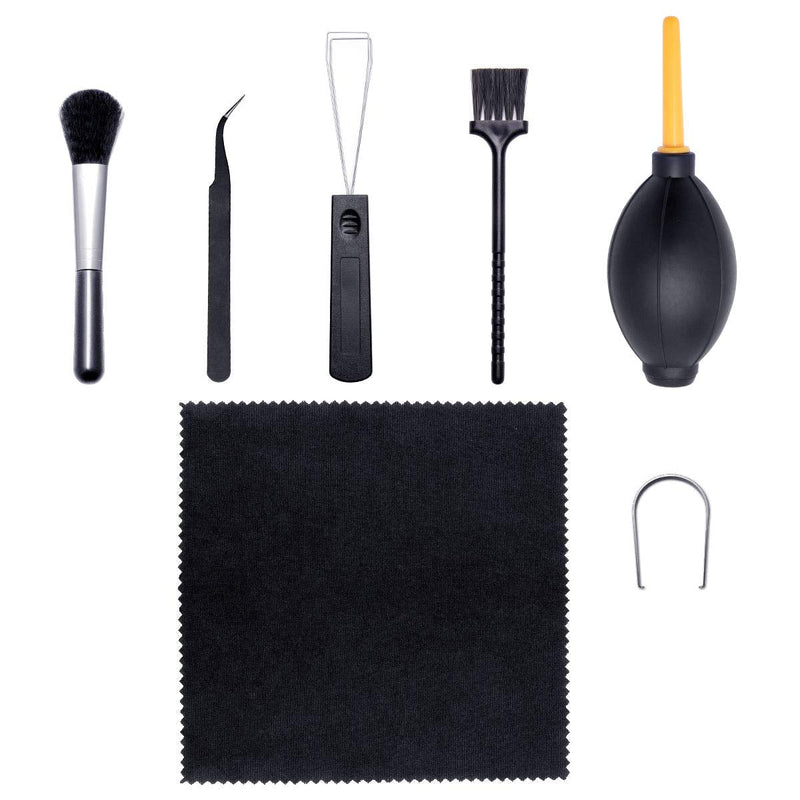 Keyboard Cleaning Kit - Velocifire Keyboard Professional Cleaner Tool, 7pcs Tool,Also for Laptops, Camera Lenses, Glasses