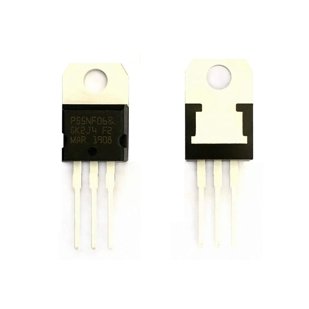 Todiys New 12Pcs for P55NF06 P55NF06L STP55NF06 50A 60V to-220 N-Channel Power Mosfet Transistors STP55NF06L