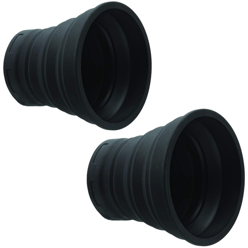 KUVRD - Universal Lens Hood - Fits 99% of Lenses, Holds 99% of Circular Filters, Fits 72-112mm, 2-Pack - (2 Medium) Medium - (M|72) - 2 Pack