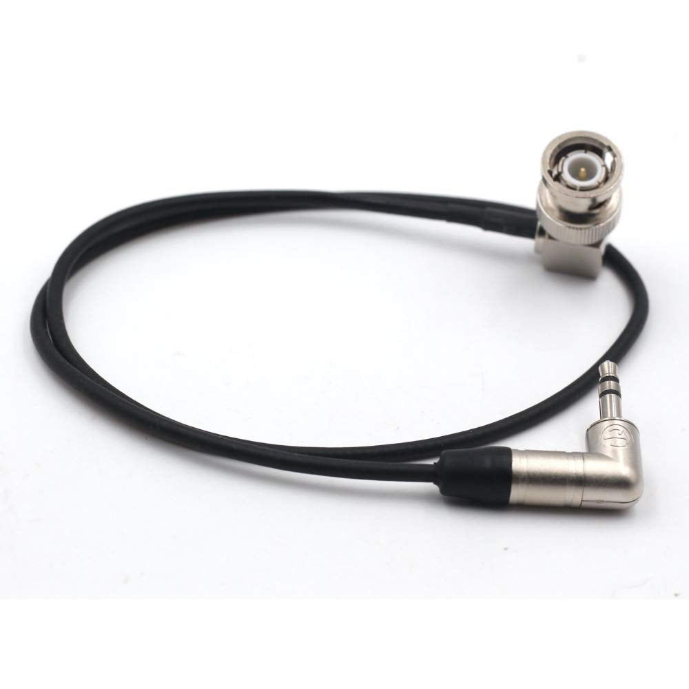 Ebonyphote 3.5mm TRS Jack to BNC Time Code Sync Cable for Canon C300/C500 F55 Arri Amira Tentacle