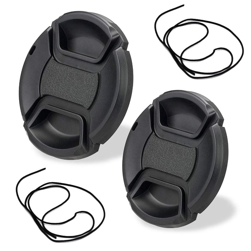 Center Pinched R5 R6 Lens Cap for Canon RF 24-105 mm f/4L and RF 24-105mm f/4-7.1 Lens for Canon EOS R5 R6 EOS R RP Digital Camera, Fire Rock Snap-On 67mm+77mm Camera Lens Cap-1+1Packs