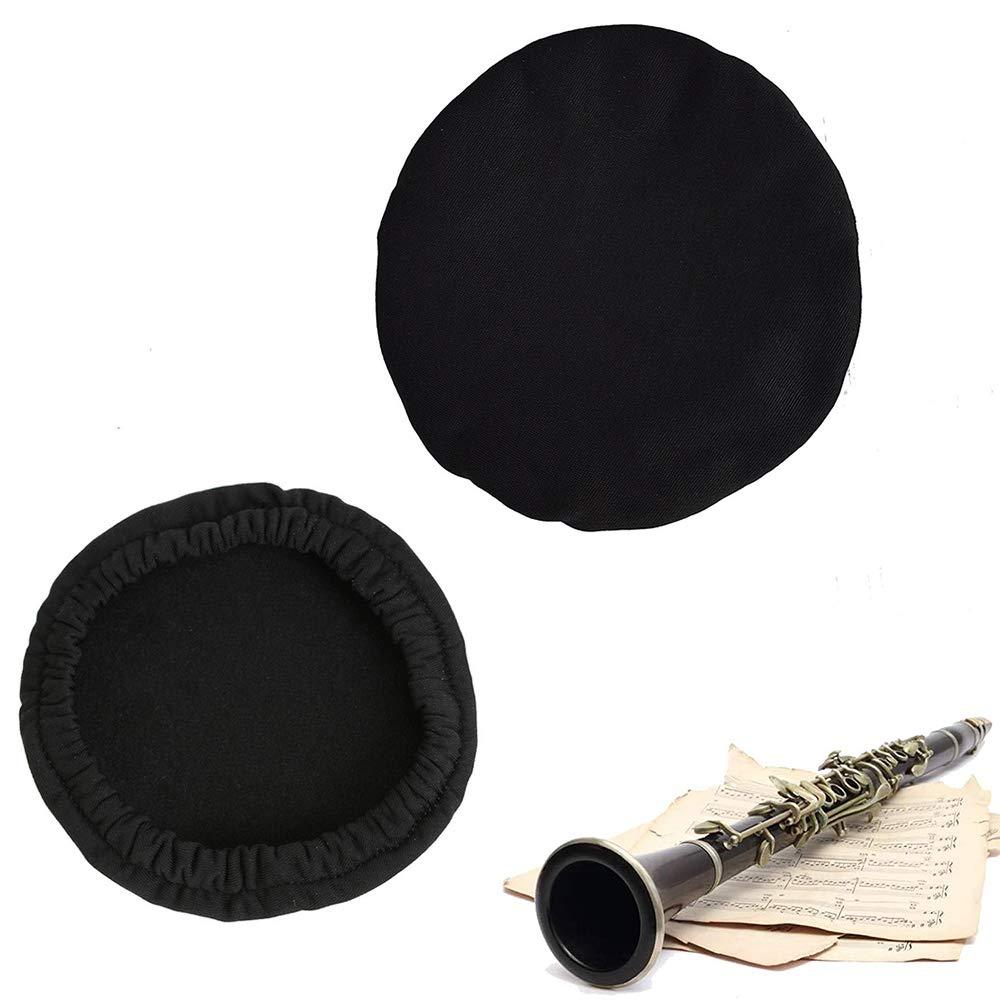Instrument Bell Covers, Reusable Elastic Dust-proof Saxophone Bell Cover, Music Instrument Cleaning and Care Product Cover for Trumpet/Cornet, Alto/Tenor Sax, Bass Clarinet (2.95-3.3inch) 2.95-3.3inch