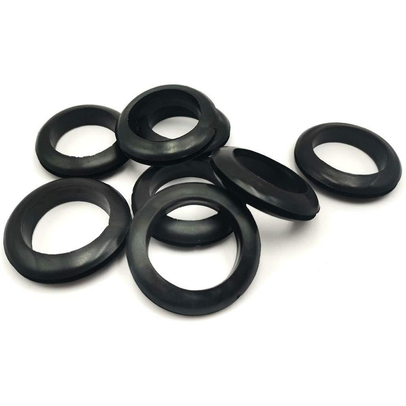 Rubber Grommet,1-3/8" ID 1-1/2" Drill Hole,Hole Grommet-Rubber Hole Plug-Rubber Plugs for Holes-Rubber Hole Grommet-Eyelet Ring-Firewall Hole-O-Ring Electrical Wire Outlet Loop Protector,8PCS f:1-1/2" Drill Hole,8pcs