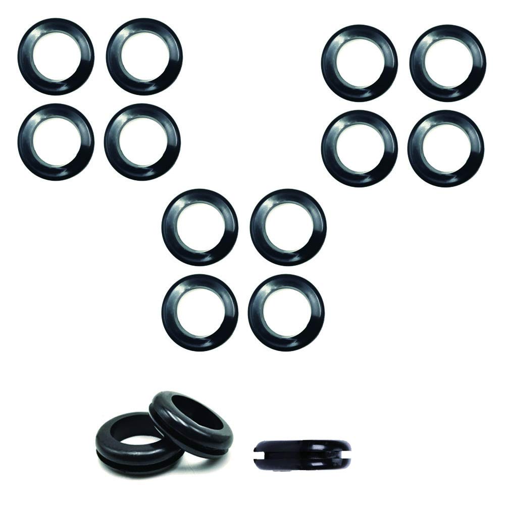 Rubber Grommet，1" ID 1-3/16" Drill Hole-Rubber Hole Plug-Rubber Plugs for Holes-Rubber Hole Grommet-Eyelet Ring-Firewall Hole，for Wires,Cables,Plugs,15pcs d:1-3/16" Drill Hole,15pcs