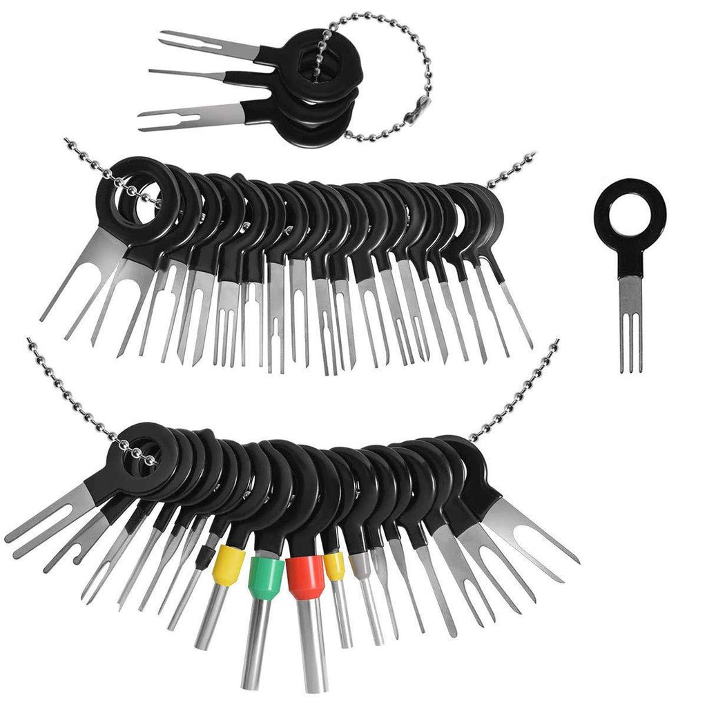 Terminal Ejector kit Removal Key Tool, Terminal Removal Tool Kit for Car, Electrical Wiring Connector Pin Release Extractor, Needle Retractor for Most Connector Terminal Car Repair (39 PCS)