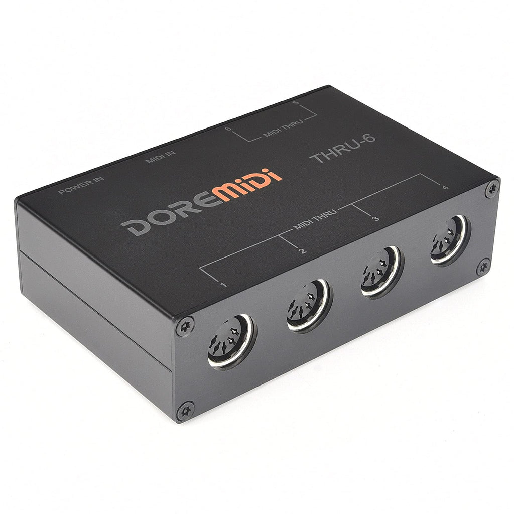 CAMOLA MIDI Thru 6 Box USB MIDI Interface 1-in 6-out MIDI Thru Box MIDI Splitter