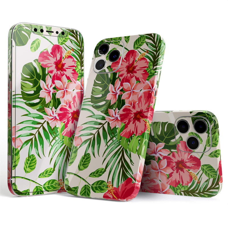 Design Skinz Dreamy Subtle Floral V1 - Full Body Skin Decal Wrap Kit Compatible with The Apple iPhone 12 Pro Max (Full-Body, Screen Trim & Back Glass Skin)