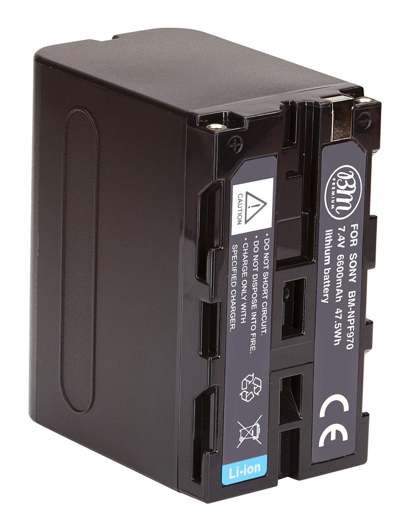 BM Premium NP-F970 High Capacity Battery for Sony PXW-Z150, Z190, Z280, NEX-EA50M, FDR-AX14K, HDR-AX2000, FX1, FX7, FX1000, HVR-HD1000, Z1U, Z5U, Z7U, HXR-NX5U, MC2000U, MC2500, HXR-NX100 Camcorders