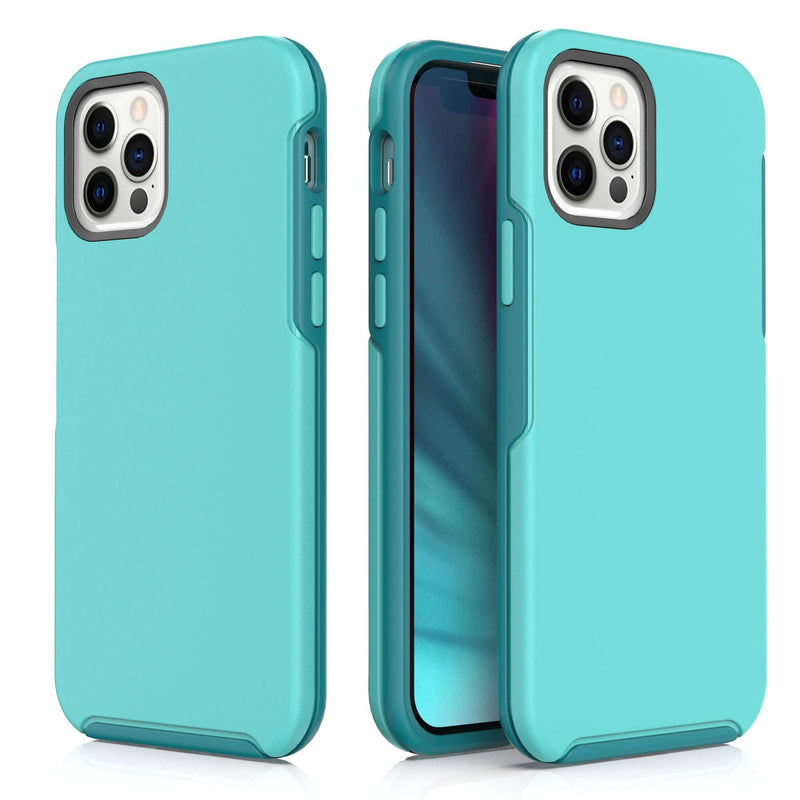 Baricy Ongoing Series Designed for iPhone 12 Pro Max Case, Heavy-Duty Tough Rugged Lightweight Slim Shockproof Protective Case for iPhone 12 Pro Max 6.7 Inch (Aqua) Aqua