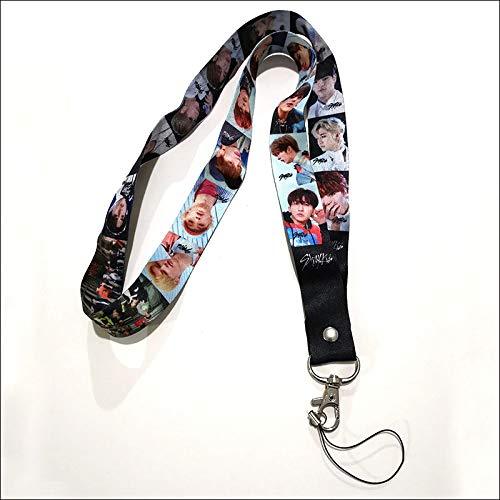 Stray Kids Lanyard - Keychain and Phone Holder for Kpopers. Hold Your Badges, ID, etc. We Have 14 Goups: Stray Kids, NCT, TXT, EXO, Seventeen, Red Velvet, Itzy, Ikon, GOT7, Ateez, Twice.