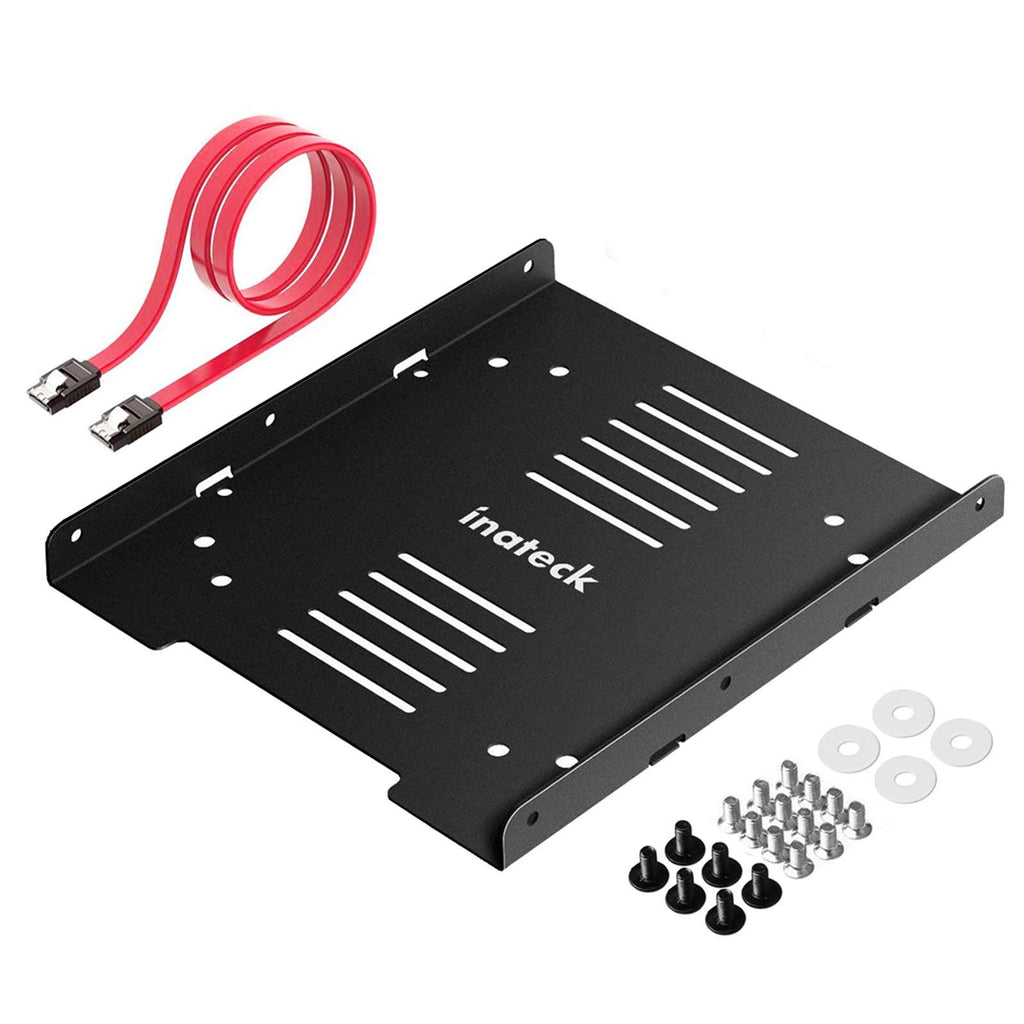 Inateck SSD Mounting Bracket 2.5 to 3.5 Adapter with SATA Data Cable, SA04006
