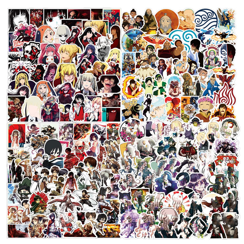 Anime Stickers Mixed Pack [200pack] Vinyl Waterproof Stickers for Laptop,Skateboard,HydroFlask,Water Bottle,Computer,Guitar,Luggage,Bike Bumper