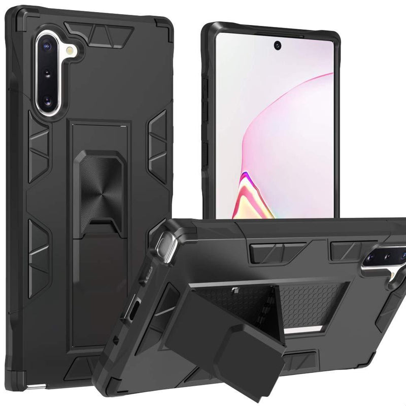 WOGROO Samsung Galaxy Note 10 Case | Military-Grade Protection | 12ft. Drop Tested Protective Case | Built-in Kickstand | Magnetic Car Mount Holder | Compatible with Galaxy Note 10 - Black