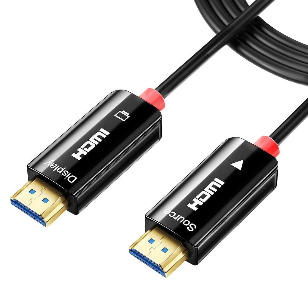 Fiber HDMI Cable 50Ft,ALLEASA HDMI 2.0 4K@60Hz 18Gbps HDR High Speed Cable,Supports HDCP2.2,CL2, ARC,4:4:4,Dolby Vision,for in-Wall Installation Gray