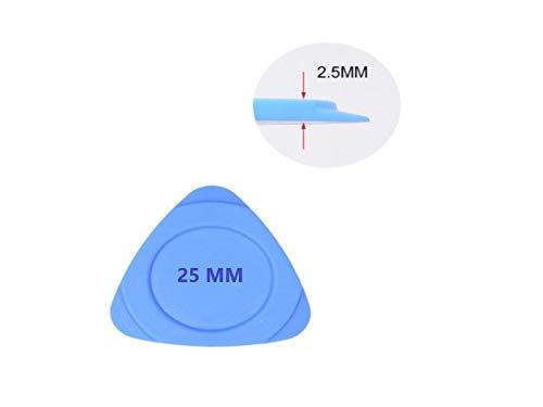 10 Piece Universal Triangle Plastic Pry Opening Tool for iPhone Mobile Phone Laptop Tablet LCD Screen Case Disassembly Blue Guitar Picks by Deal Maniac