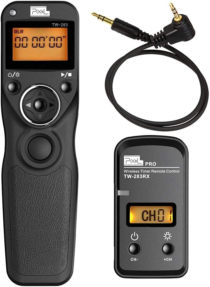 Pixel TW-283 E3 Wireless Shutter Release Remote Control for Canon EOS R 800D 760D 750D 700D 650D 600D 1300D 1200D 1100D 1000D 550D 500D 450D 400D 350D 300D 100D 60D 70D 80D 90D 283-E3