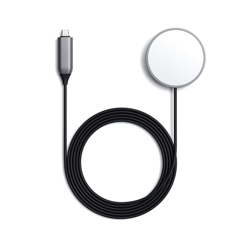 Satechi USB-C Magnetic Wireless Charging Cable - Magnetic Wireless Charger - Compatible with iPhone 12 Pro Max/12 Pro/12 Mini/12