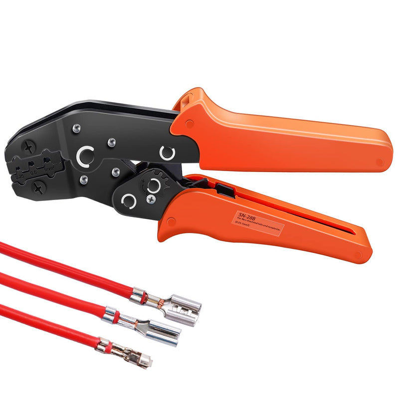 Twidec/Wire Crimping Pliers 0.25-10mm² Ratcheting Wire 28-18AWG Crimping Tools Manual Crimp Fold Tool SN-28B