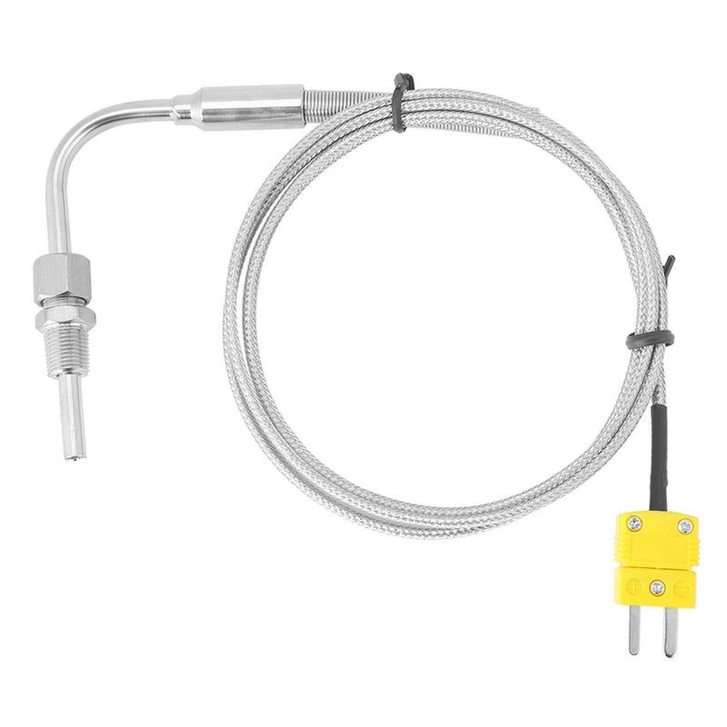EGT K Type Thermocouple, Exposed Tip Exhaust Temp Sensor, EGT Thermocouple 1/8" NPT for Exhaust Gas Temp Probe with Exposed Tip & Connector