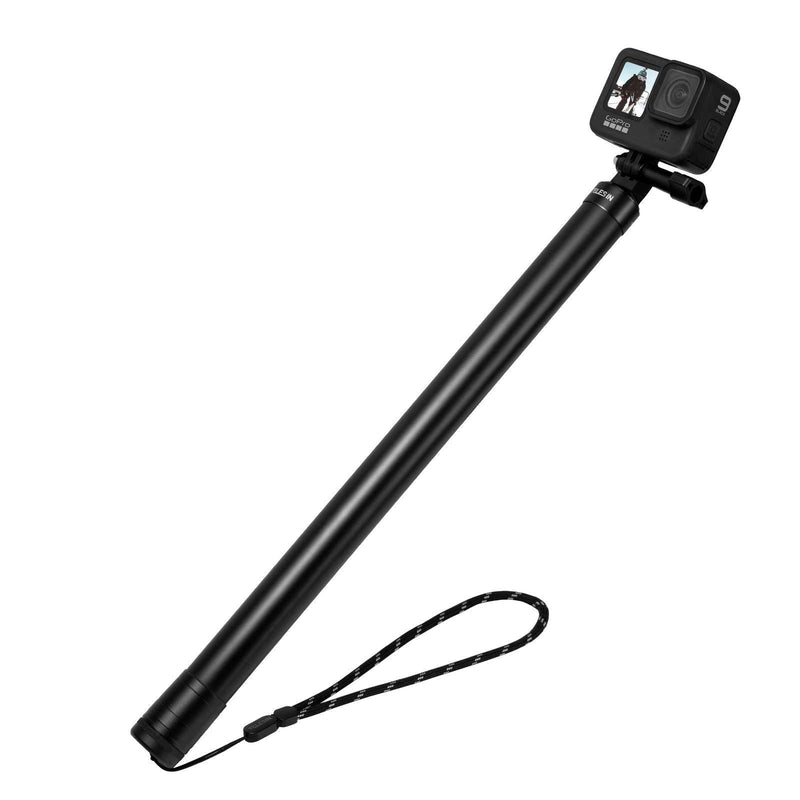 TELESIN 106" Ultra Long Selfie Stick (Upgraded 2.7 Meters) for GoPro Hero 9 8 7 6 5 4 3+, Insta 360 One R One X, DJI Osmo Action, Extendable at 6 Lengths Carbon Fiber Lightweight Pole Monopod Upgraded 2.7 Meters