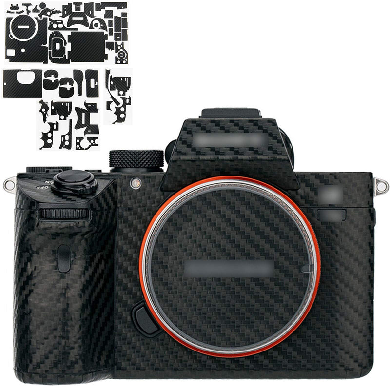 Anti-Scratch Anti-Wear Camera Body Skin Cover Protector Film for Sony A7SIII A7S3 (Fits A7S Mark III Only) - Carbon Fiber Black