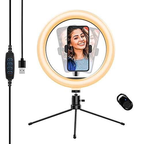 10" inch Selfie Ring LightWith Remote with Tripod Stand for Video Conference and Pictures