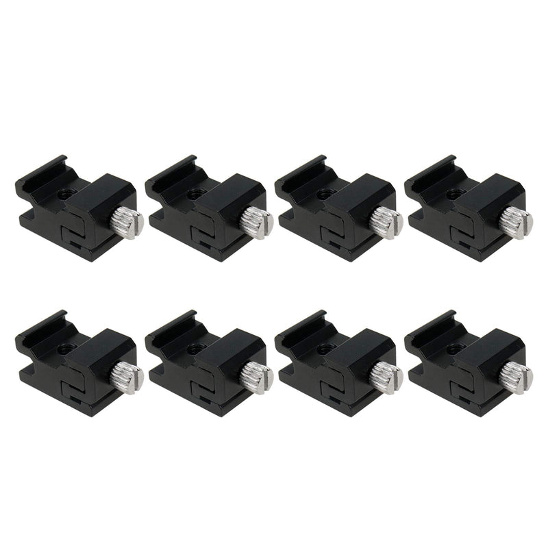 Sydien 8Pcs Metal Camera Cold Shoe Flash Stand Adapter with 1/4"-20 Tripod Screw for Camera, Flash Bracket