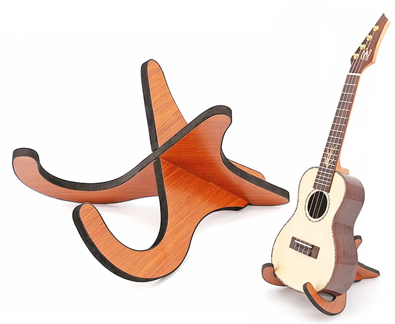 Portable Wooden Ukelele Stand Holder,Aebor Portable Wood Ukulele Stand for Small Guitar, Violin, Banjo, Mandolin