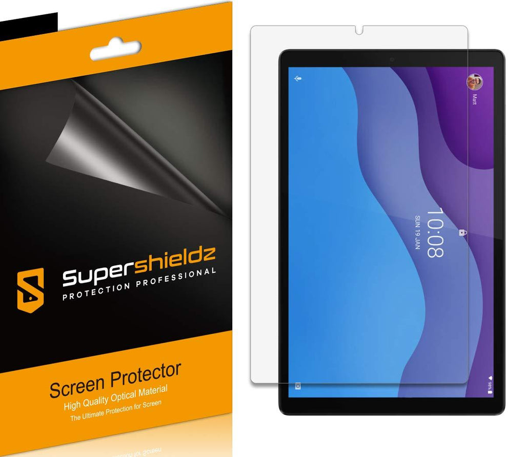 (3 Pack) Supershieldz Designed for Lenovo Tab M10 HD (2nd Gen) 10.1 inch (Model TB-X306F/TB-X306X) and Barnes & Noble Nook 10" HD Tablet Screen Protector, High Definition Clear Shield (PET)