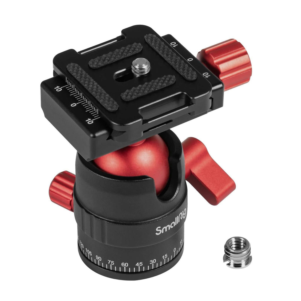 SmallRig Tripod Ball Head 360 Degree Rotating Panoramic Ballhead with 1/4 inch Quick Shoe Plate - 3034