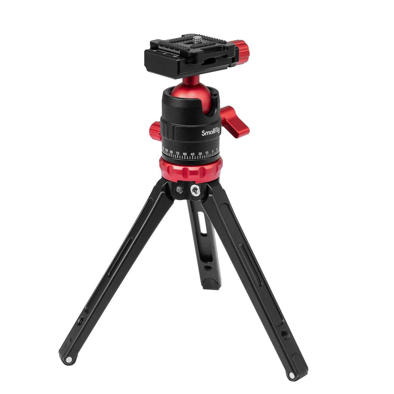 SmallRig Tripod for iPhone Desktop Mini Tripod - Aluminum Alloy 20 inches/ 50 cm with 360 Degree Ball Head, 1/4 inch Quick Shoe Plate for Vlogging DSLR Camera Video, Load up to 11 pounds 3033