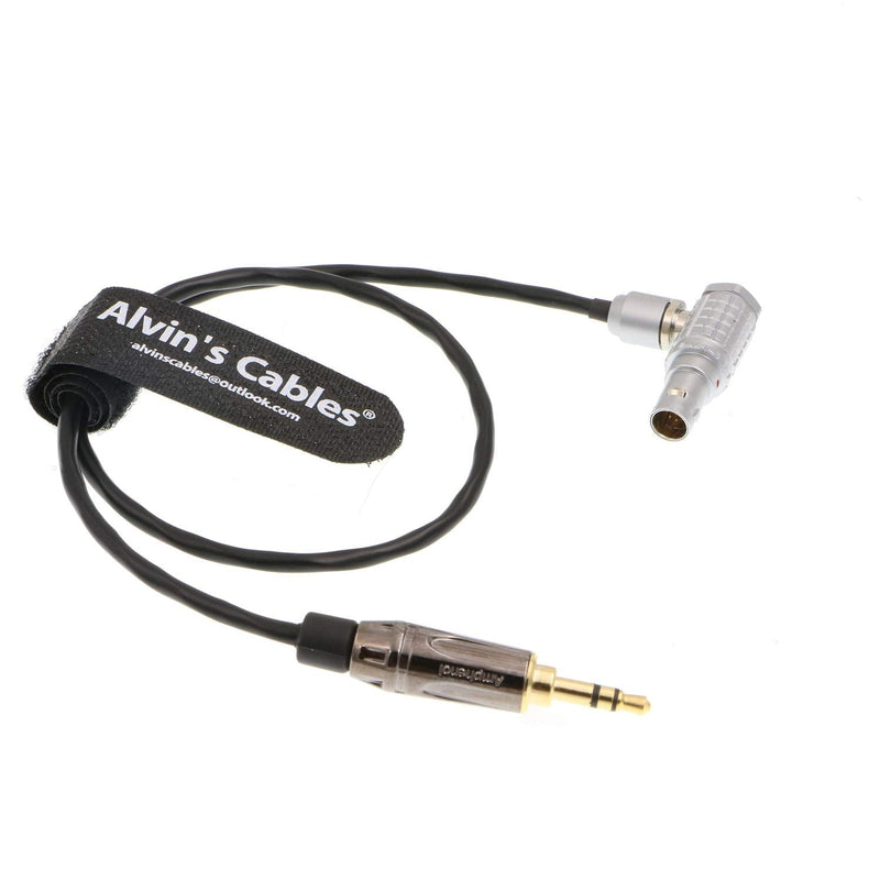 Alvin's Cables Red Komodo Timecode Cable Tentacle Sync 3.5mm TRS to EXT 9 Pin Male Right Angle Straight 3.5mm TRS
