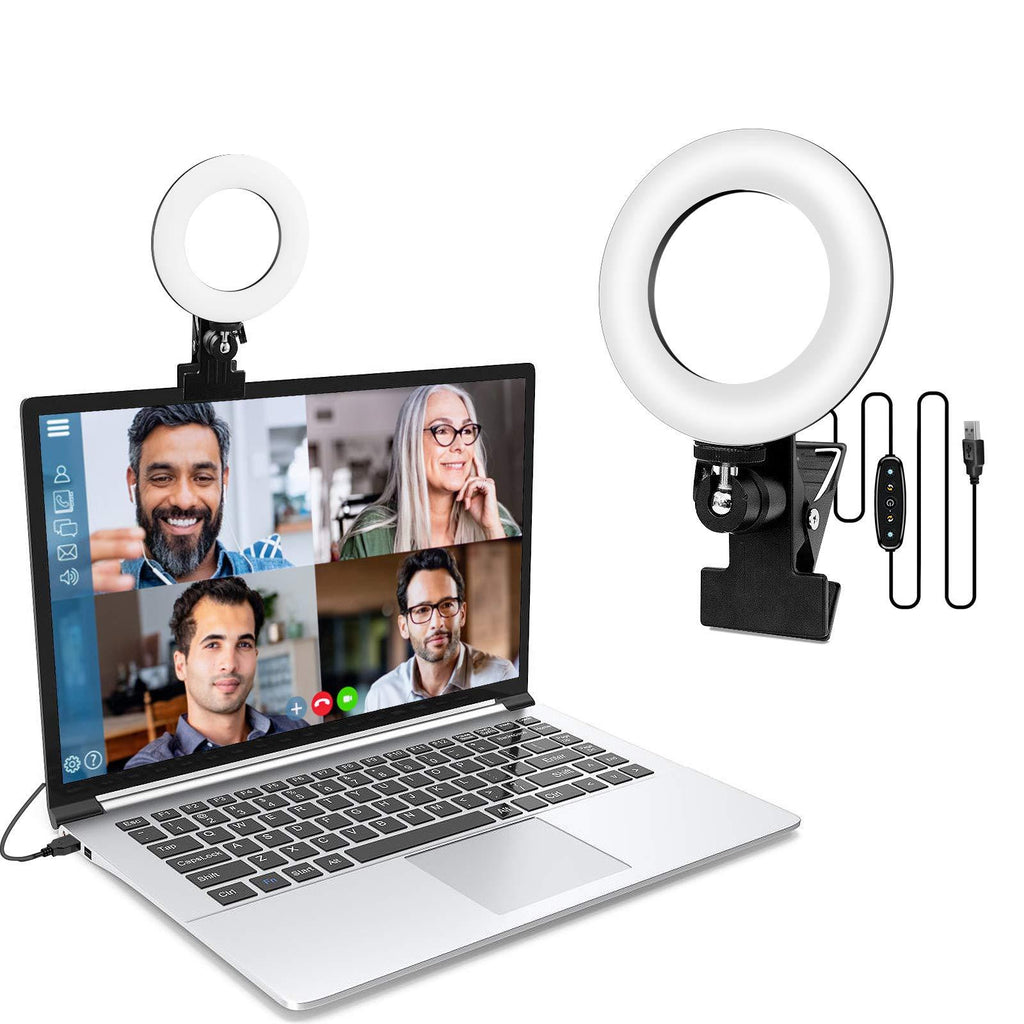 Video Conference Lighting, Light for Monitor Clip On,for Zoom Call Lighting, Remote Working, Distance Learning,Self Broadcasting and Live Streaming, Computer Laptop Video Conferencing