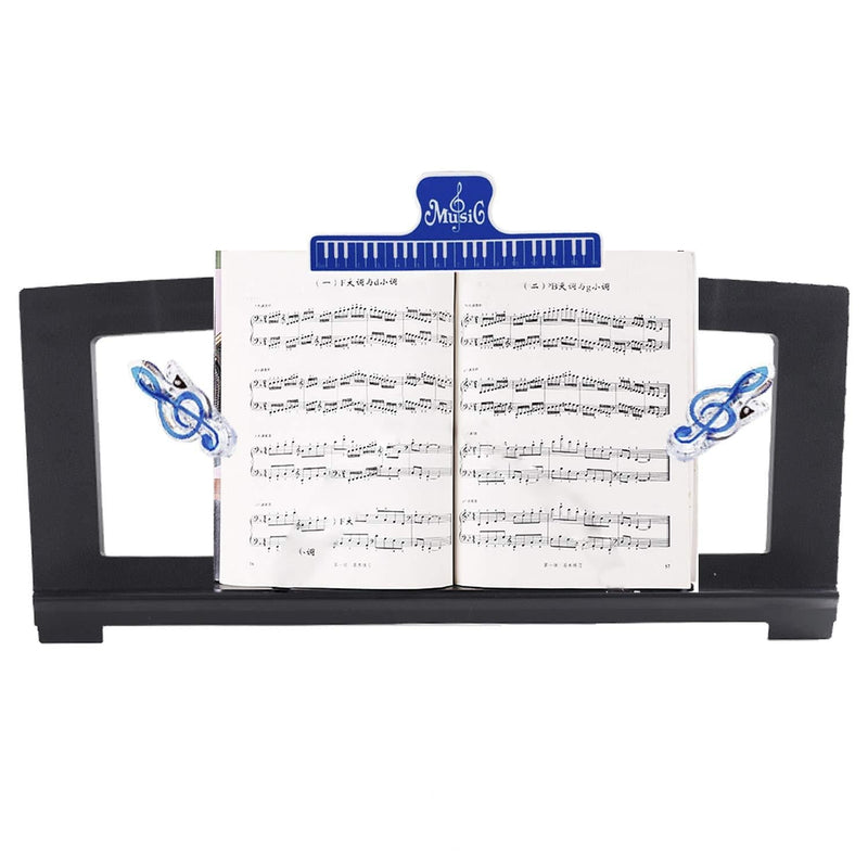 CELYST Music Stand for Sheet Music, Yamaha Music Sheet Stand Fit for Multiple Keyboard Models, Stable and Durable, Keyboard Sheet Music Stand with 3 Music Book Clip, Perfect Size(Length:18.5in)