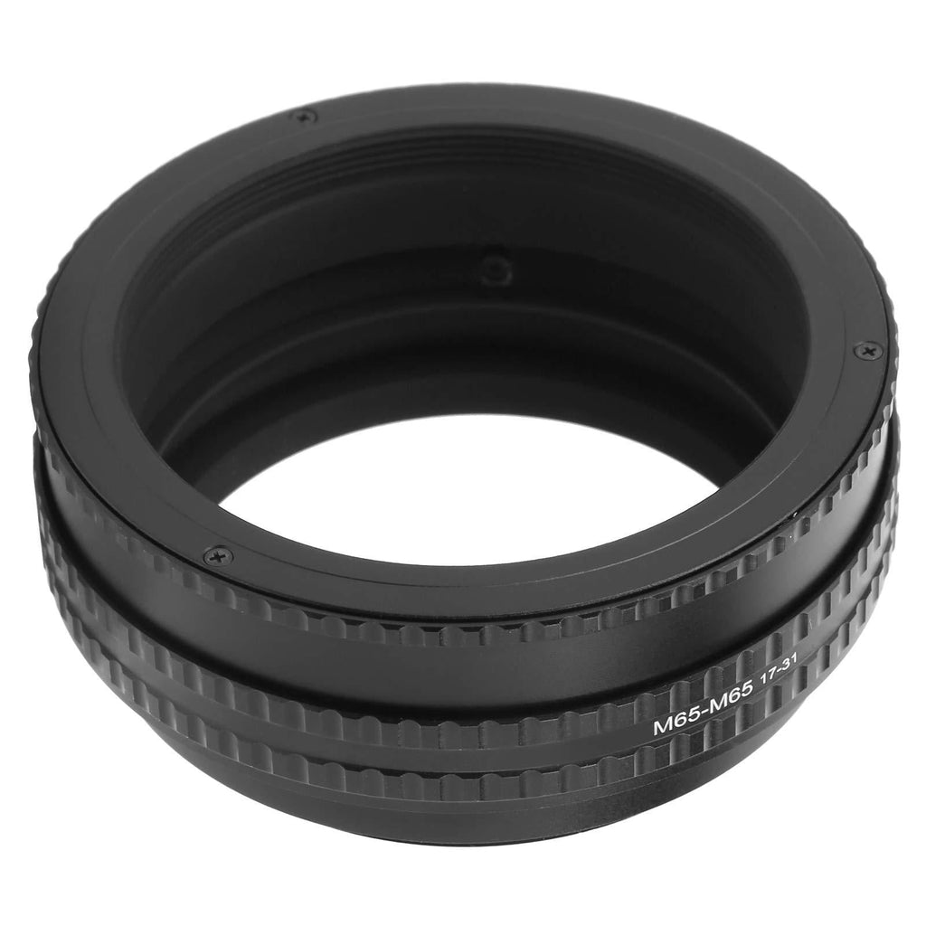 DAUERHAFT 17‑31mm Camera Len Helicoid Adapter Ring,Adjustable Focusing Tube Helicoid Adapter Ring,Durable Aluminium Alloy Magnify Macro Lens Adapter,for M65 to