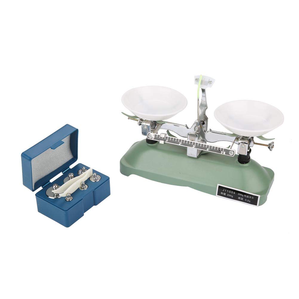 Fockety Easy to Carry Triple Beam Balance Beam Scale, Laboratory Precision Balance Scientific Balance Scale, Lab for Teaching Tool