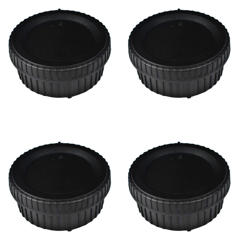 VKO Body Cap & Rear Lens Cap Replacement for Nikon D5600 D5500 D500 D5 D750 D700 D850 D7500 D7200 D7100 D610 D3500 D3400 D3300 D3200 D5200 D5300 Camera Body & F Mount Lens Replaces LF-4 BF-1B(4 Pack) 4 Pack