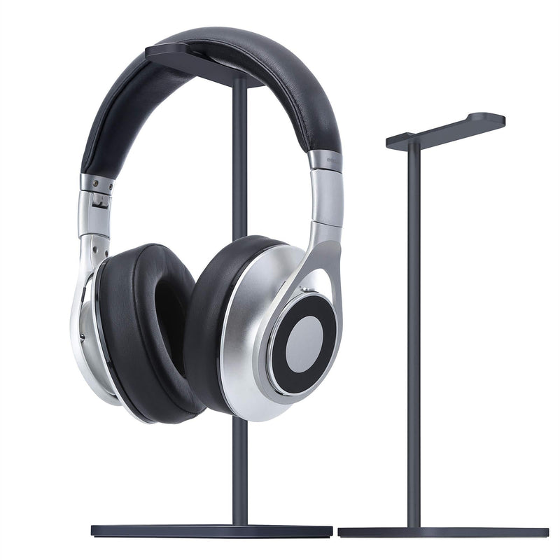 MHQJRH Aluminum Headphone Stand Headset Holder for Sennheiser, Sony, Bose, Beats,AKG, Razer Headphone Display Stand (Black) Black