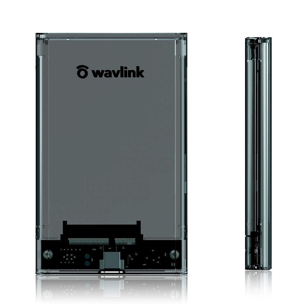 WAVLINK USB C Hard Drive Enclosure,Premium USB 3.1 Gen2 SATA SSD Enclosure for 2.5" SATA SSD and HDD (9.5mm / 7mm Slim Type) Support 6Gbps Fast Speed UASP and Tool Free