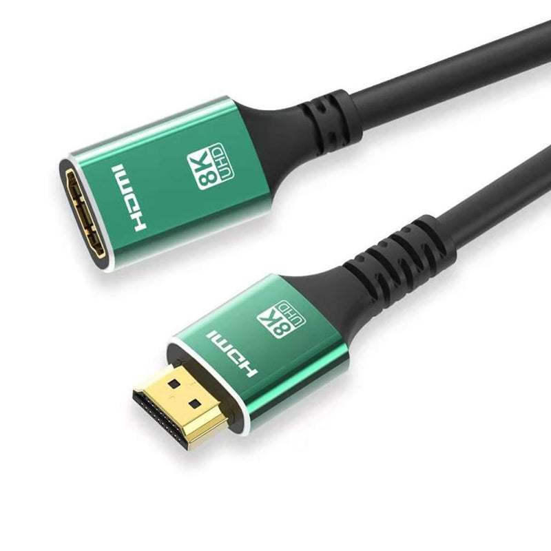 Xiwai HDMI 2.1 Extension Cable Male to Female Ultra-HD UHD 8K 60hz 4K 120hz Cable 48Gbs with Audio & Ethernet HDMI Cord