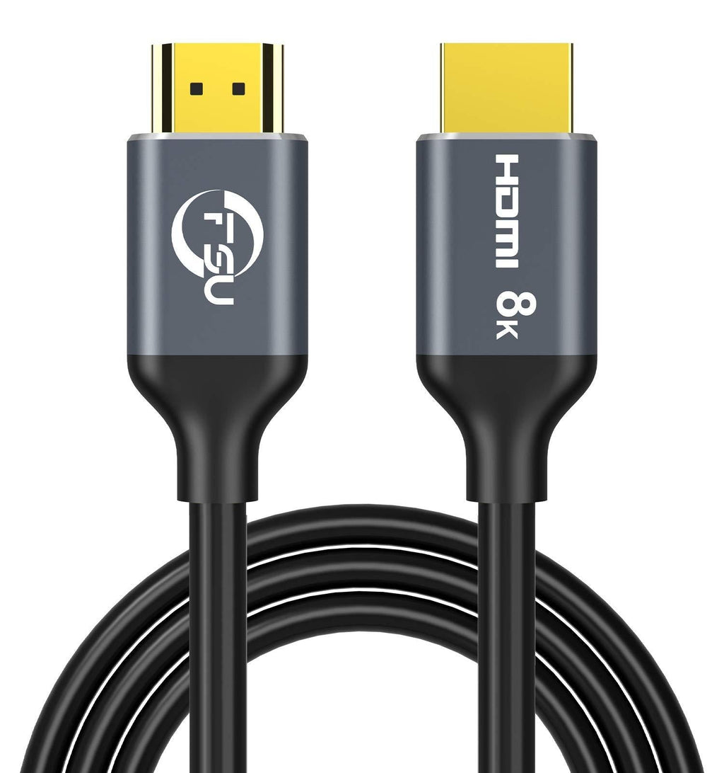 FSU 8K HDMI 2.1 Cable, 3.3FT/1M 48Gbps High Speed HDMI Cord, 8K@60Hz Ultra HD, 4K@120Hz, 144Hz eARC HDR10 4:4:4 HDCP 2.2&2.3, Compatible Laptop/Projector/Monitor/Fire TV Playstation 5/PS4/Xbox One