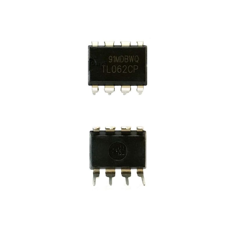 Todiys New 30Pcs for TL062CP TL062CPE4 TL062CN DIP-8 Dual Low Power JFET Input Operational Amplifiers IC TL062