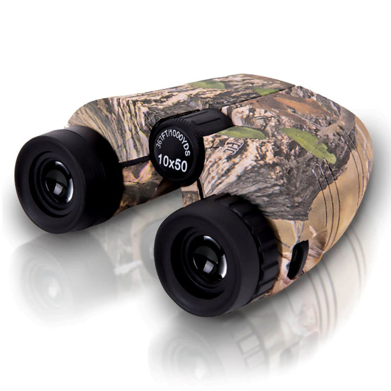 10x50 Compact Binoculars with Clear Low Light Vision, Binocular for Adults Kids, Large Eyepiece Water/Fog Proof, Light Weight Easy Focus Binoculars for Bird Watching, Hunting, Traveling, Hiking