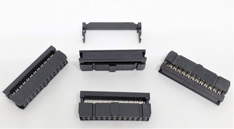 PC Accessories - Connectors Pro 25-Pack 2X12 24P 2.54mm 0.1" Pitch Dual Row IDC Socket for Flat Ribbon Cable, 24 Pins FC Female Connector