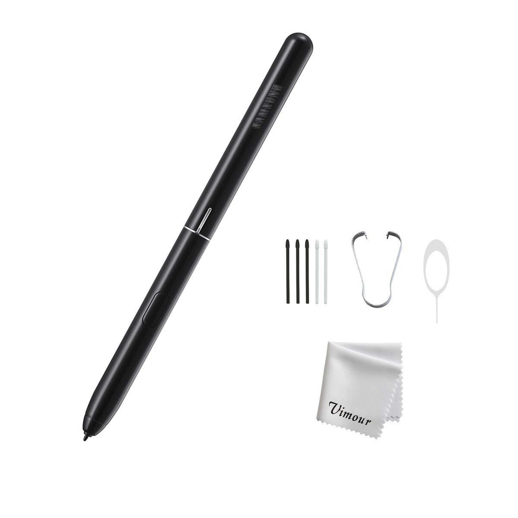 Vimour Replacement Stylus Pen Touch S Pen Compatible with Samsung Galaxy Tab S4 All Carriers Replacement Nibs Included (Black) Black